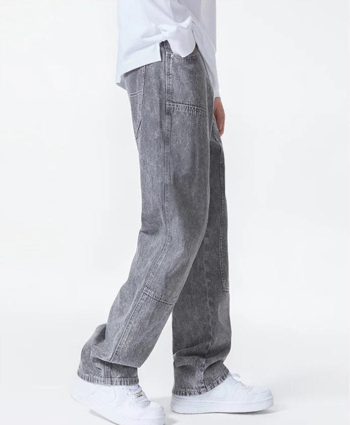 Y2K Drawstring Straight Leg Jeans