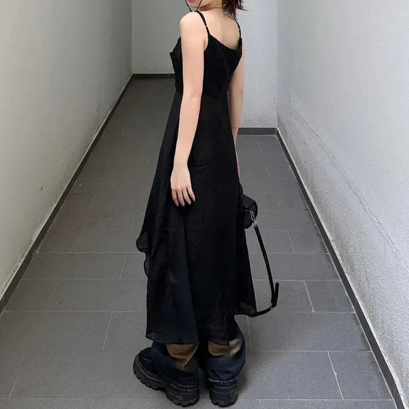 Y2K Dress-Like Strap Top