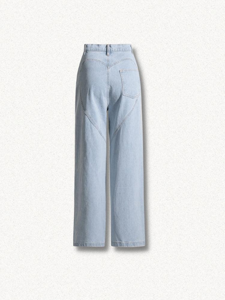 Y2K Embellished Cut-Out Jeans