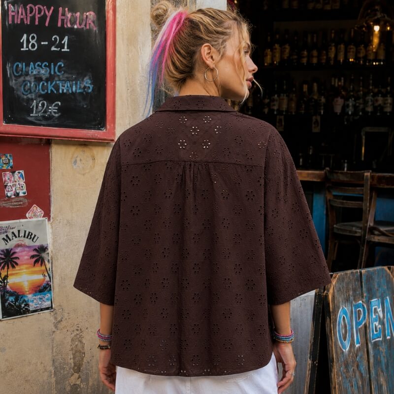 Y2K Eyelet Shirt
