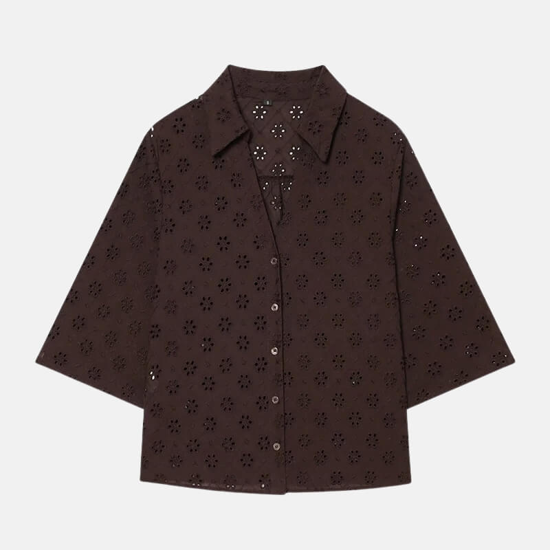 Y2K Eyelet Shirt