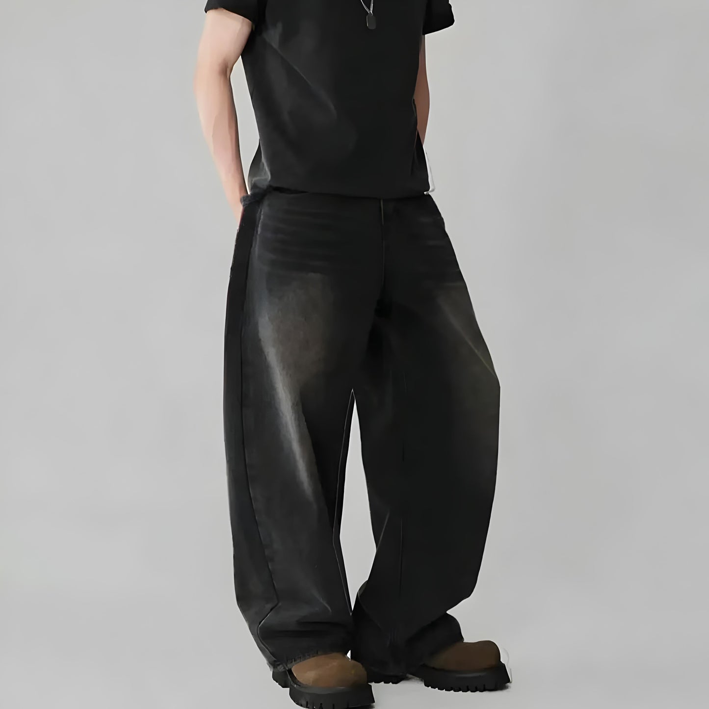 Y2K Faded Baggy Jeans