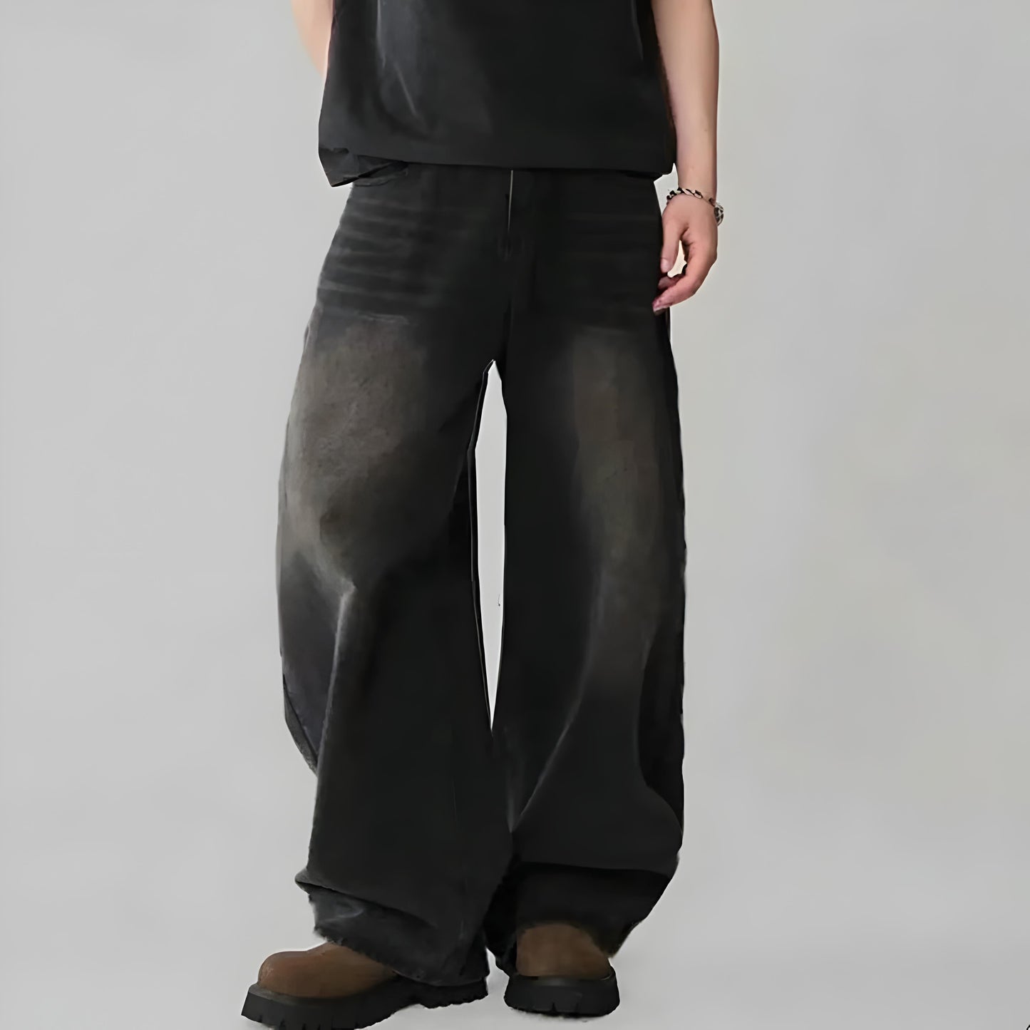 Y2K Faded Baggy Jeans