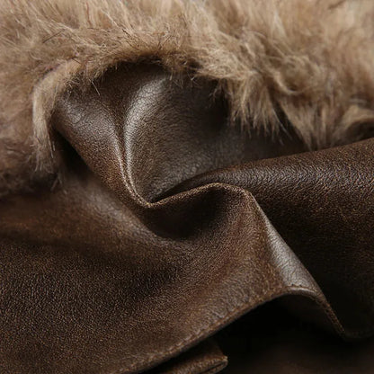 Y2K Faux Fur Mini Skirt