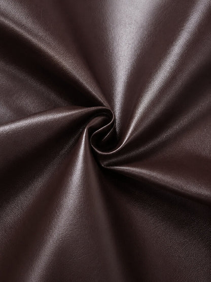 Y2K Faux Leather Top