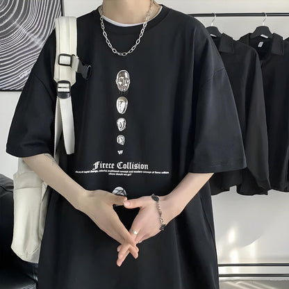 Y2K Fierce Collision Oversized Tee