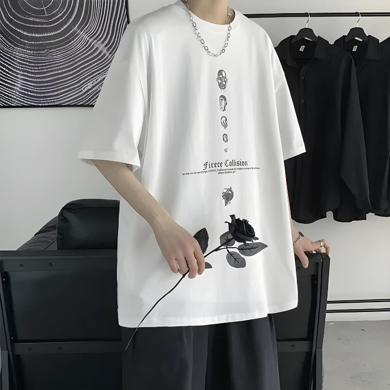 Y2K Fierce Collision Oversized Tee