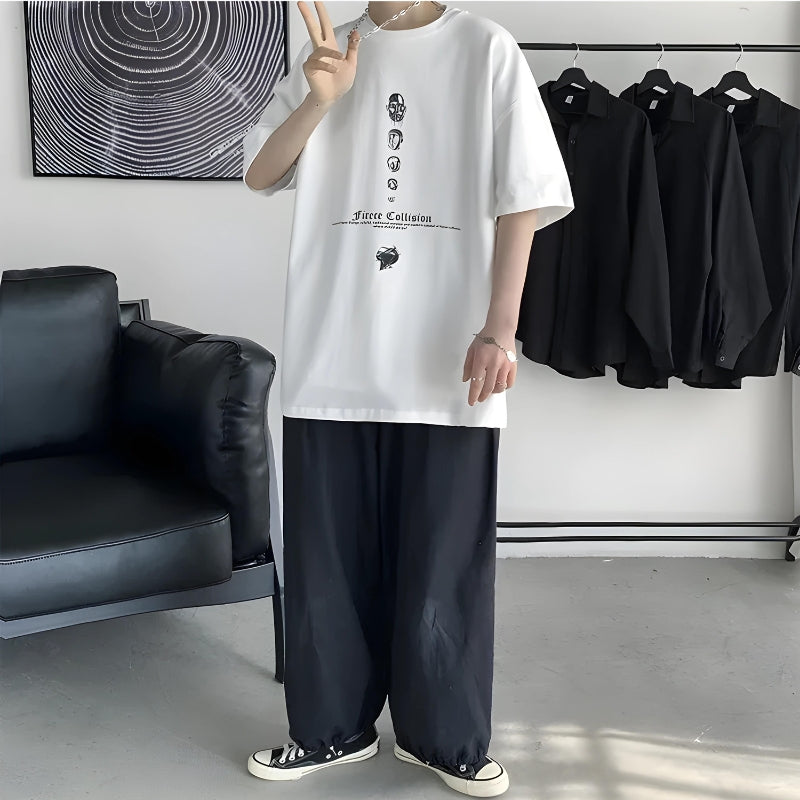 Y2K Fierce Collision Oversized Tee