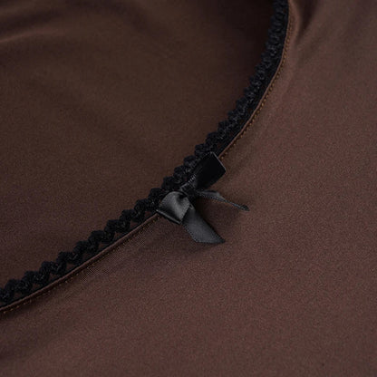 Y2K Fitted Flare Sleeve Top