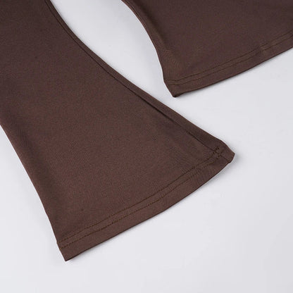 Y2K Fitted Flare Sleeve Top