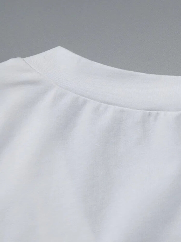 Y2K Fitted V Neck Tee