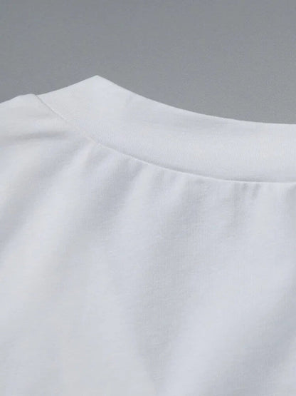 Y2K Fitted V Neck Tee