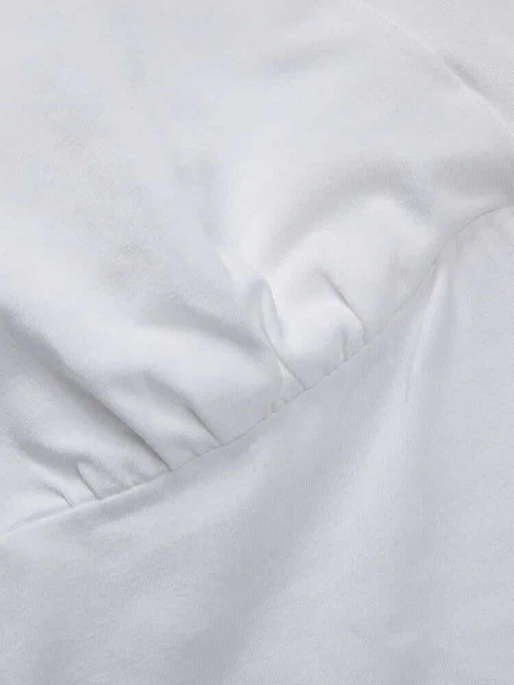 Y2K Fitted V Neck Tee
