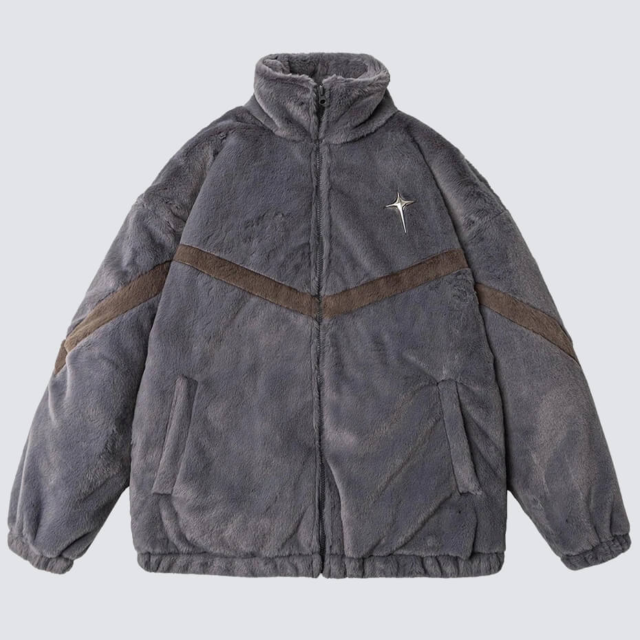 Y2K Fleece Zip-Up Jacket
