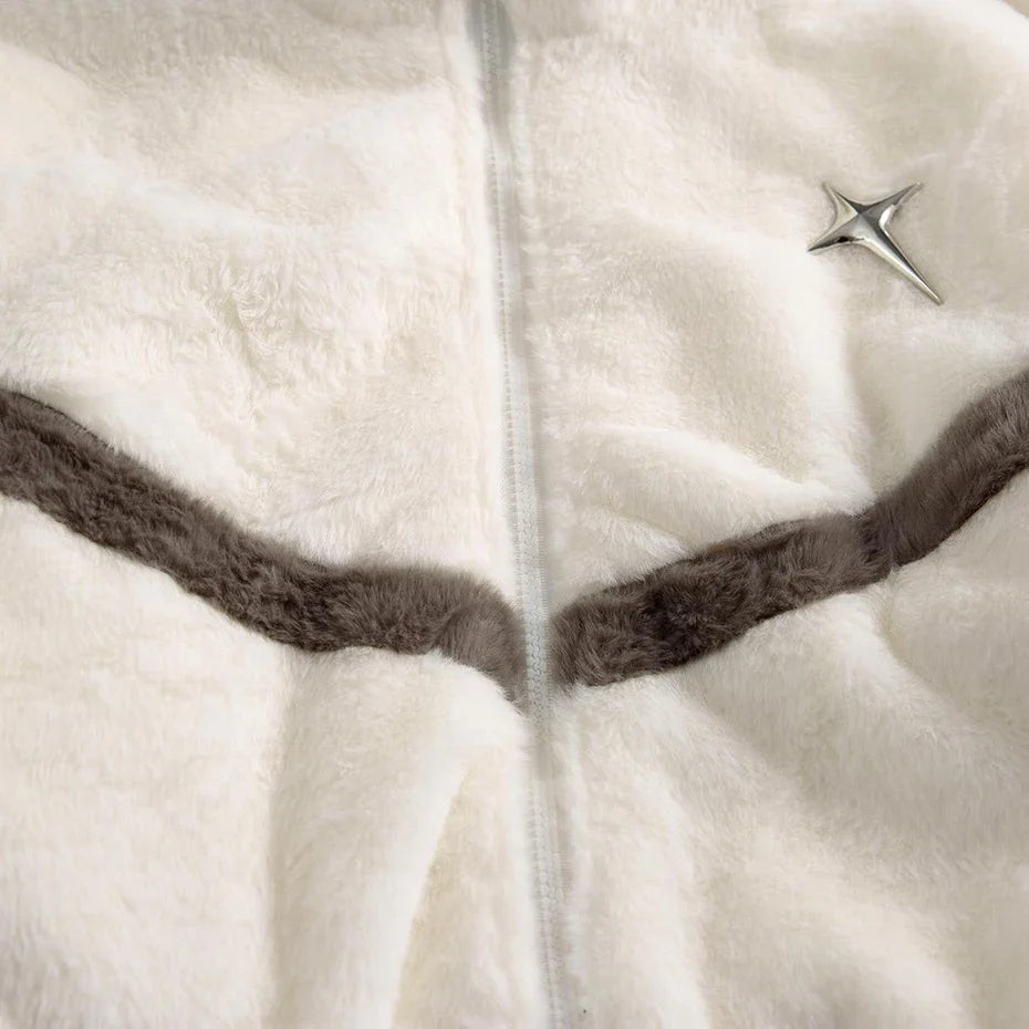 Y2K Fleece Zip-Up Jacket