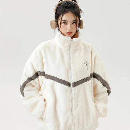 Y2K Fleece Zip-Up Jacket