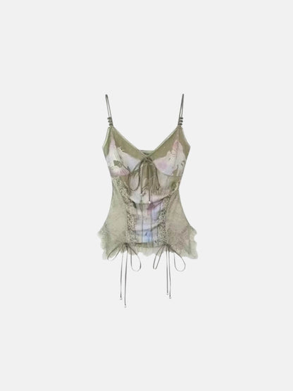 Y2K Floral Cami Top