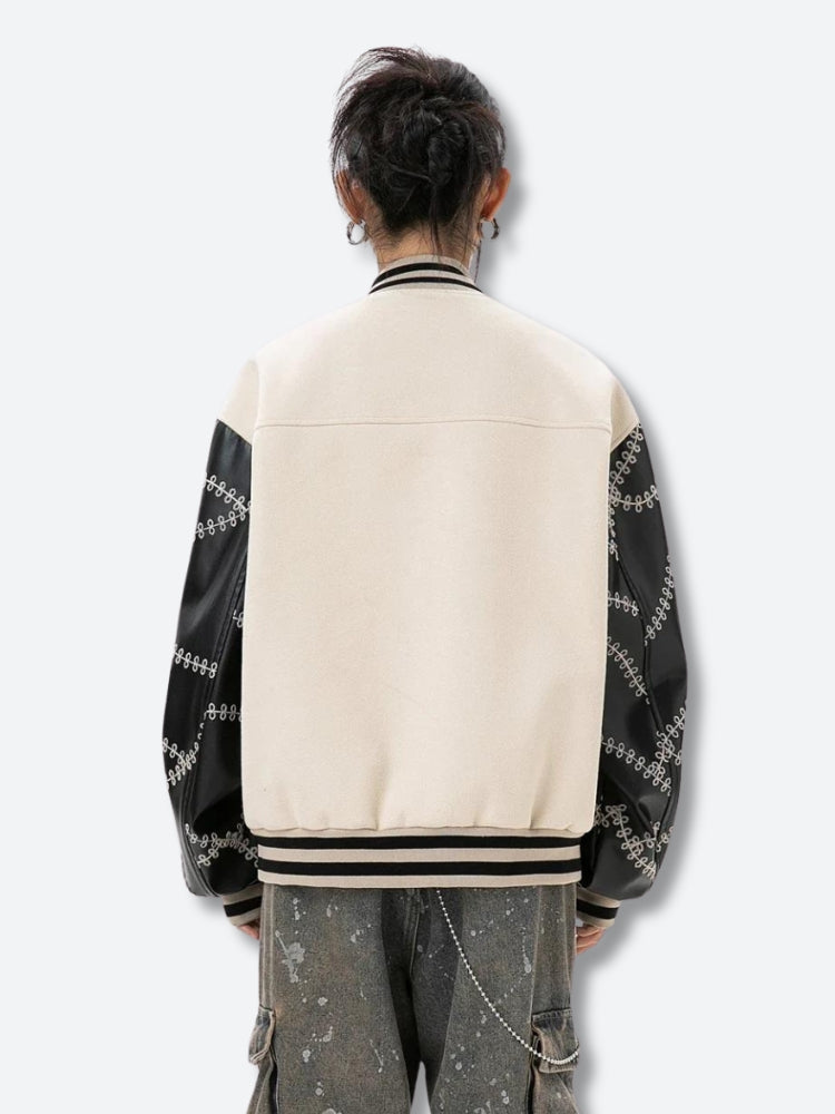 Y2K Floral Embroidered Bomber Jacket
