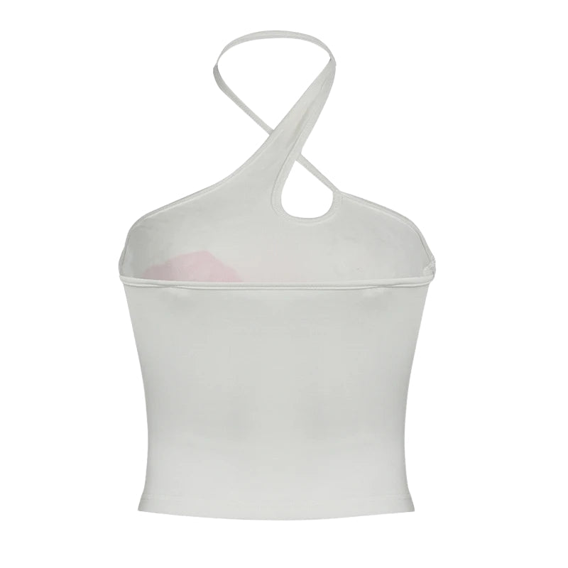 Y2K Floral Halter Neck Top