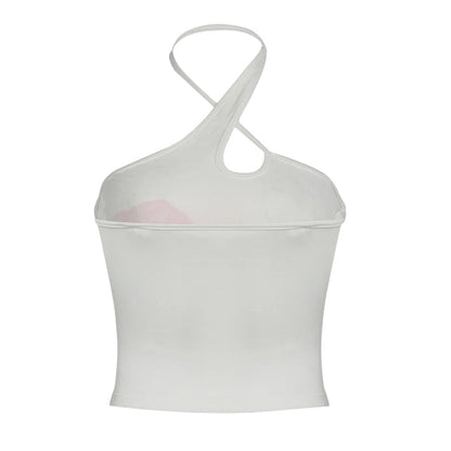 Y2K Floral Halter Neck Top
