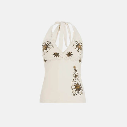 Y2K Floral Halter Top