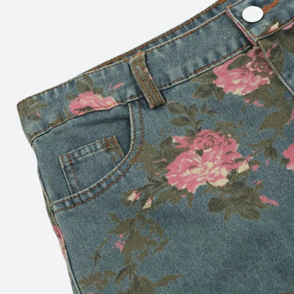 Y2K Floral Jeans
