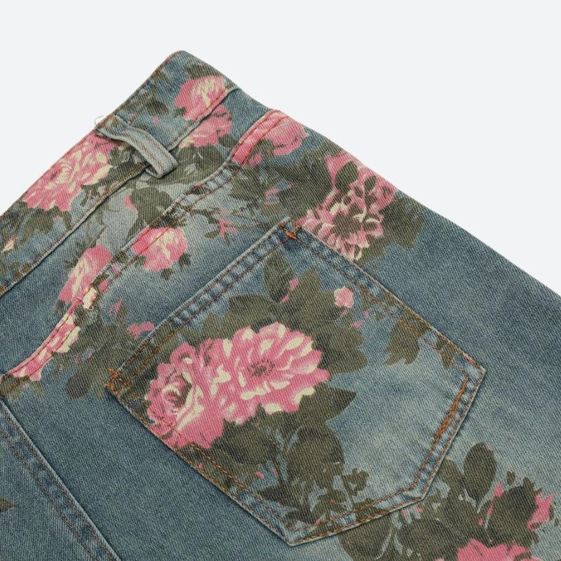 Y2K Floral Jeans