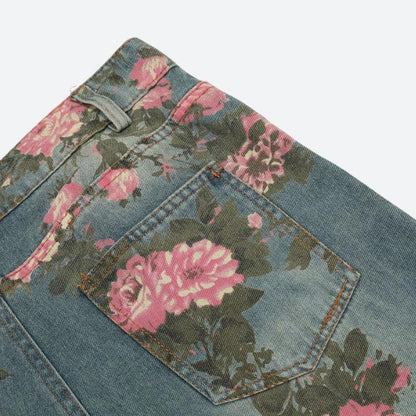 Y2K Floral Jeans