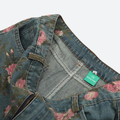Y2K Floral Jeans