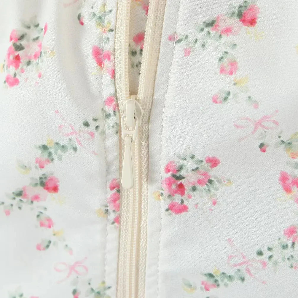 Floral Lace Trim Camisole Top