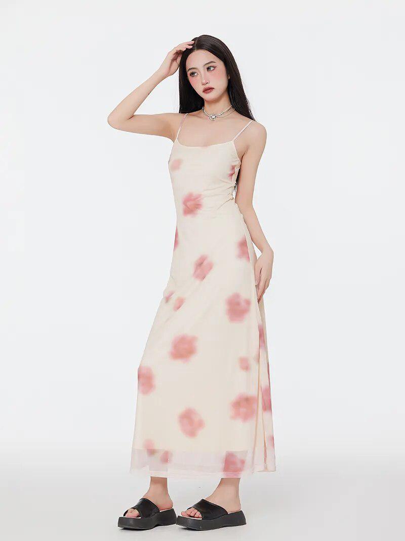 Y2K Floral Maxi Dress