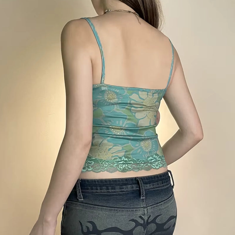 Y2K Floral Top