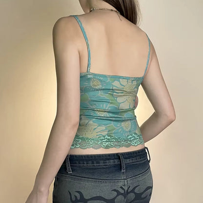 Y2K Floral Top