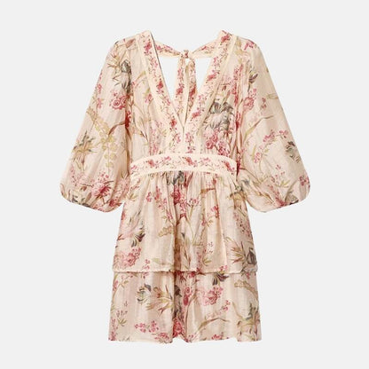 Y2K Flowy Tiered Mini Dress