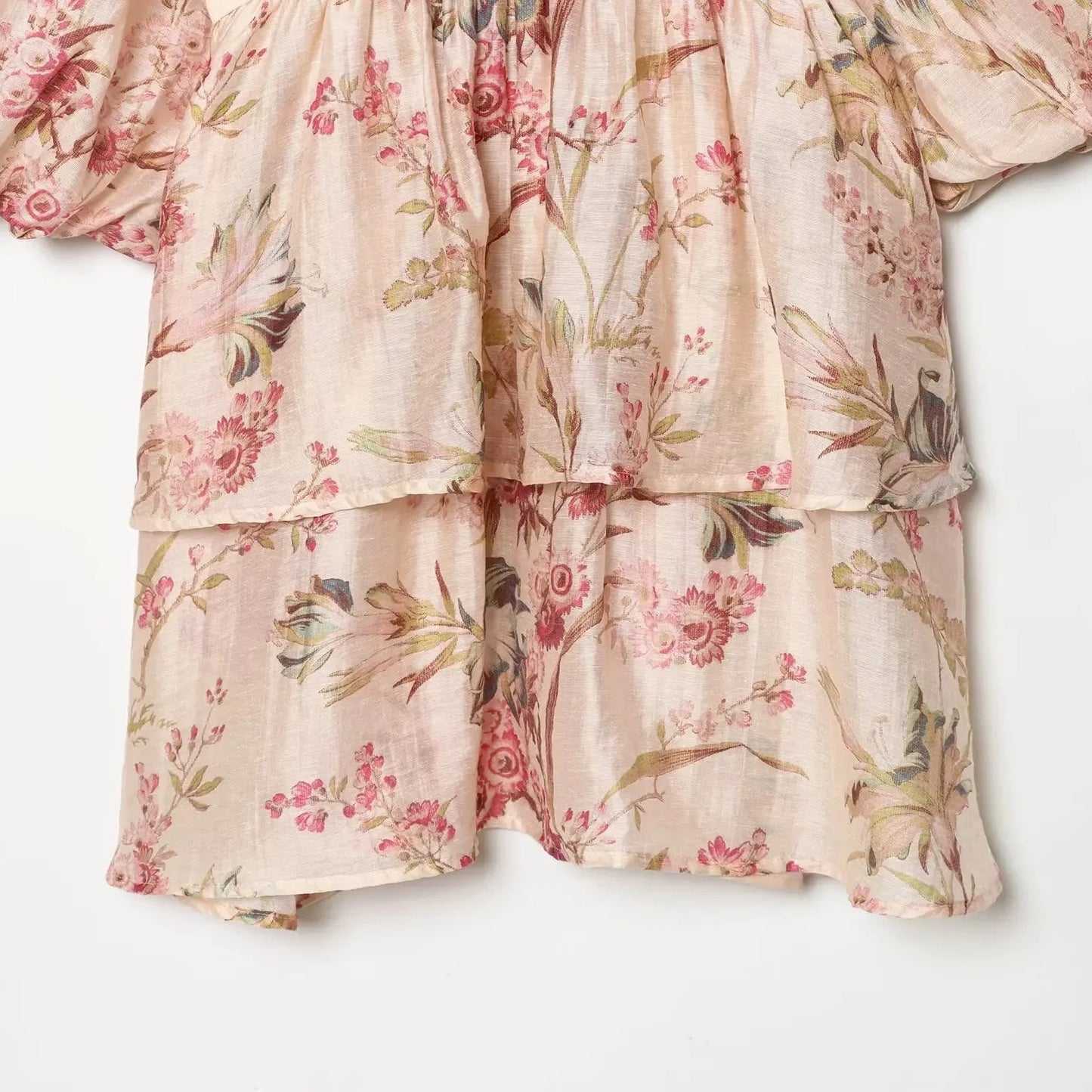 Y2K Flowy Tiered Mini Dress