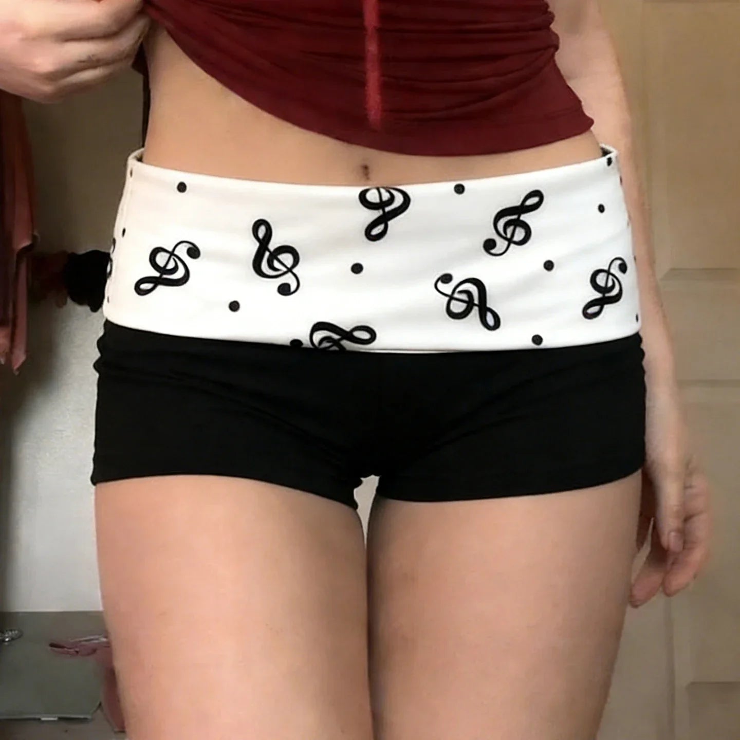 Y2K Foldover Shorts