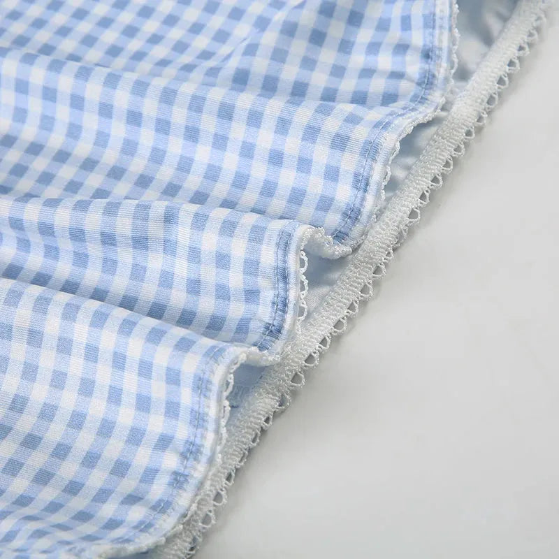 Y2K Gingham Top