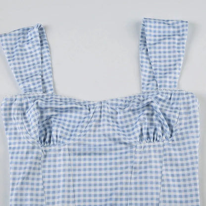 Y2K Gingham Top