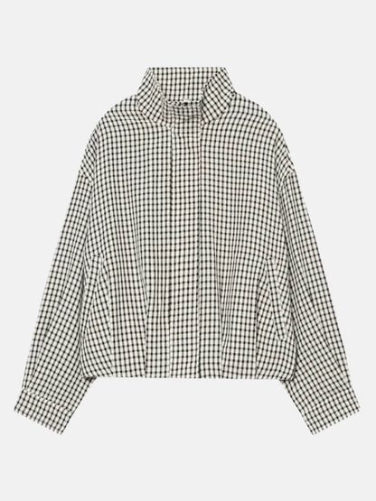 Y2K Gingham Zip Jacket