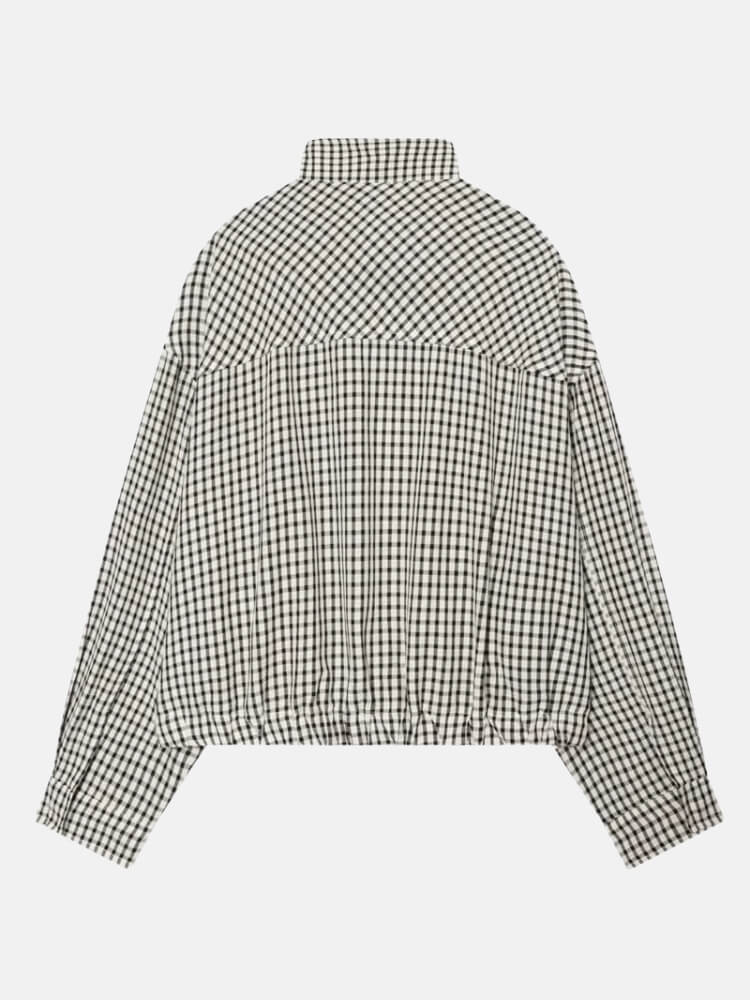 Y2K Gingham Zip Jacket