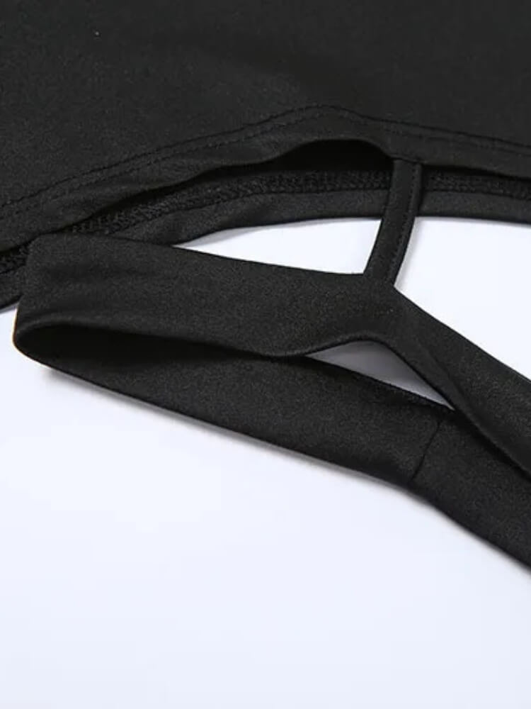 Y2K Goth Asymmetrical Mini Skirt