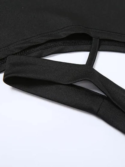 Y2K Goth Asymmetrical Mini Skirt