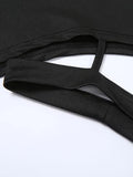 Goth Asymmetrical Mini Skirt