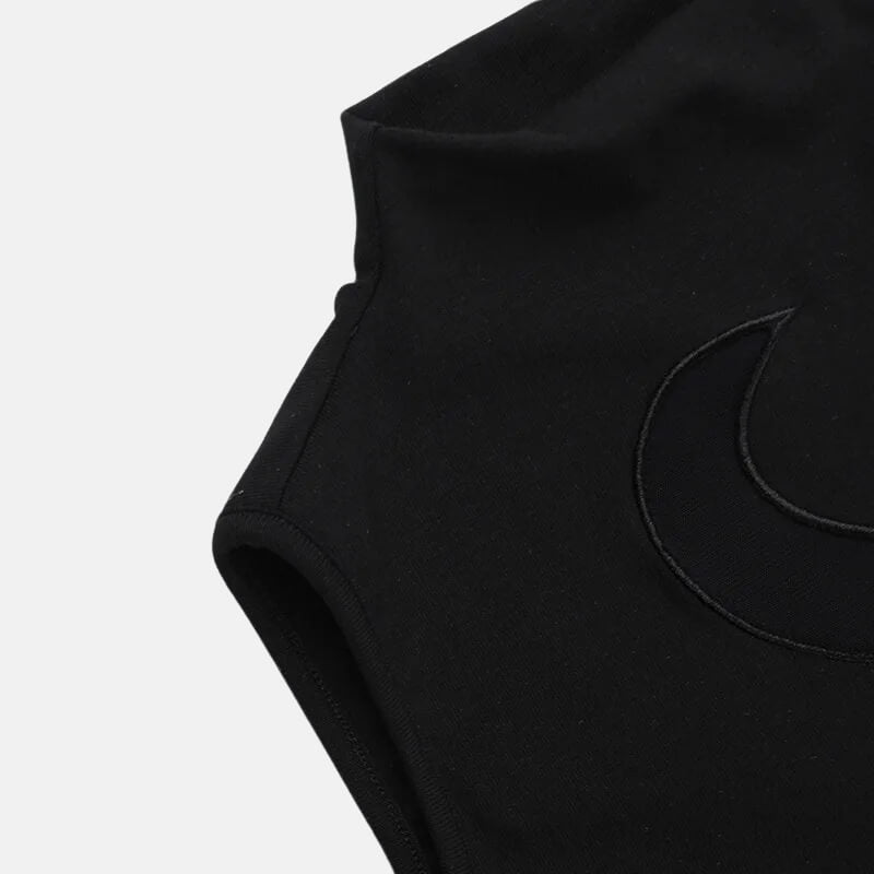Y2K Goth Beaded Crop Top