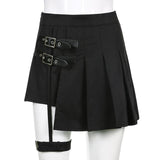 Goth Mini Skirt with Belt
