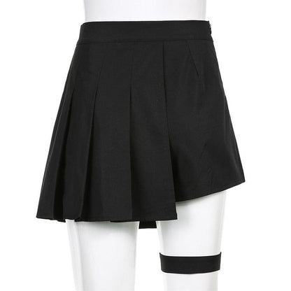 Goth Mini Skirt with Belt