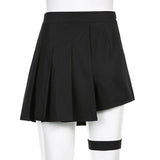 Goth Mini Skirt with Belt