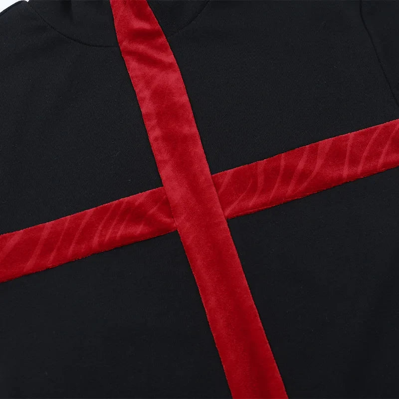 Y2K Goth Cross Top