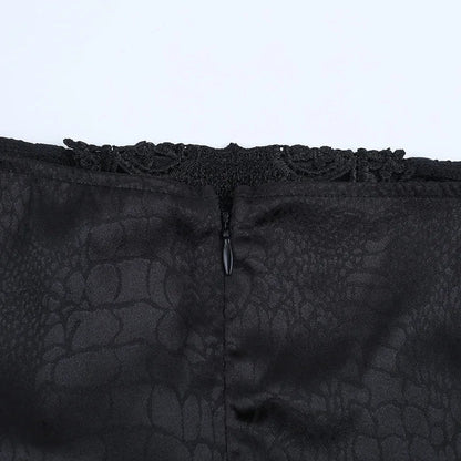 Y2K Goth Mermaid Maxi Skirt