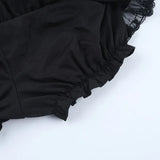 Goth Ruffle Skirted Shorts